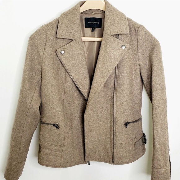 Banana Republic camel moto jacket - Picture 2 of 7